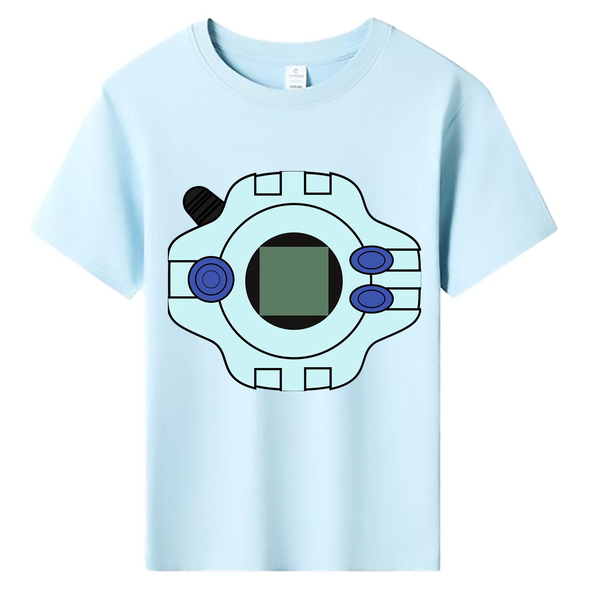 （画像用） Digimon デジタルモンスター/デジモン 綿100％キッズTシャツ（フロントプリント）